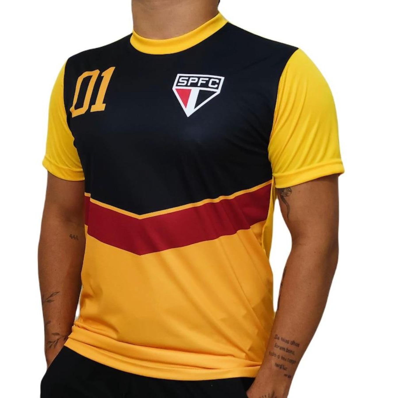 Camisa de Goleiro do São Paulo Retro Centésimo Gol SPR - Masculina - Foto 3