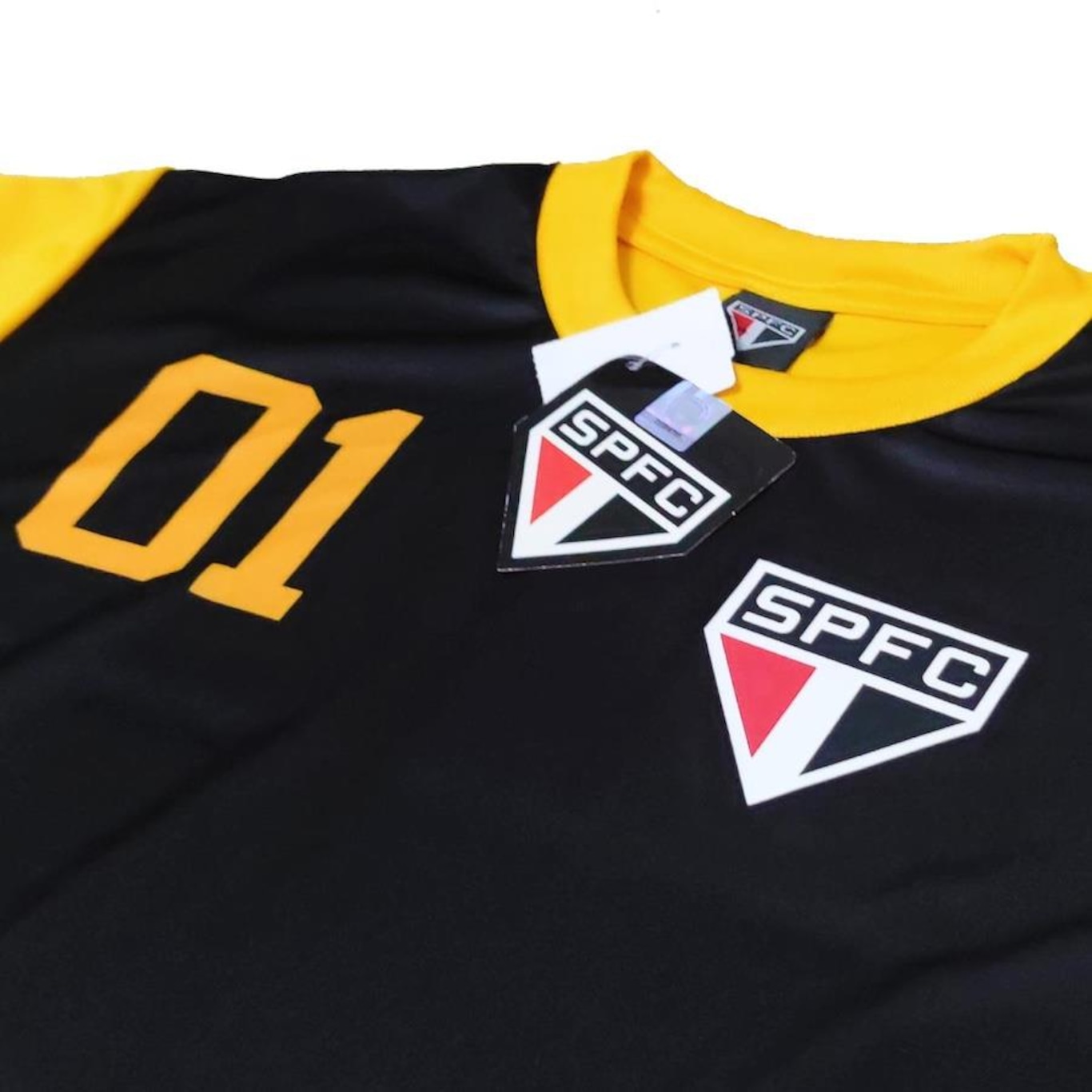 Camisa de Goleiro do São Paulo Retro Centésimo Gol SPR - Masculina - Foto 4