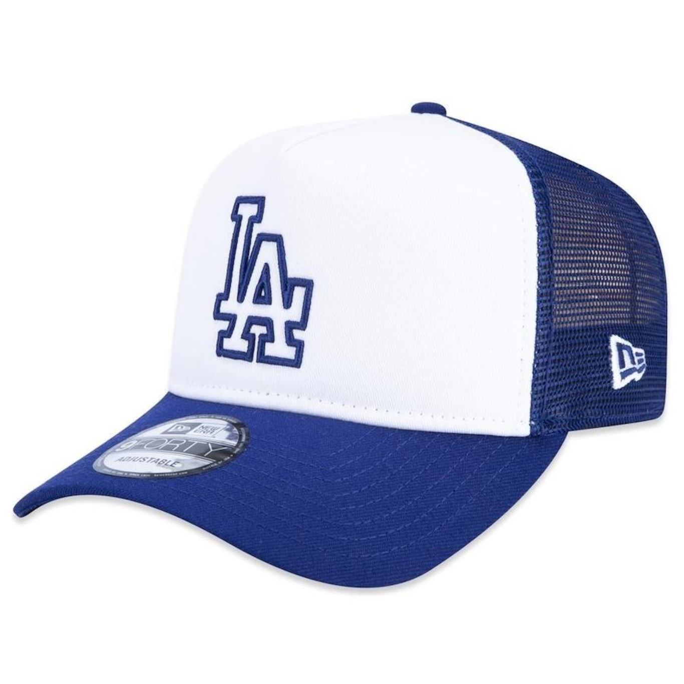 Boné Aba Curva New Era 9Forty A-Frame Trucker Los Angeles Dodgers Core MLB - Snapback - Adulto - Foto 1