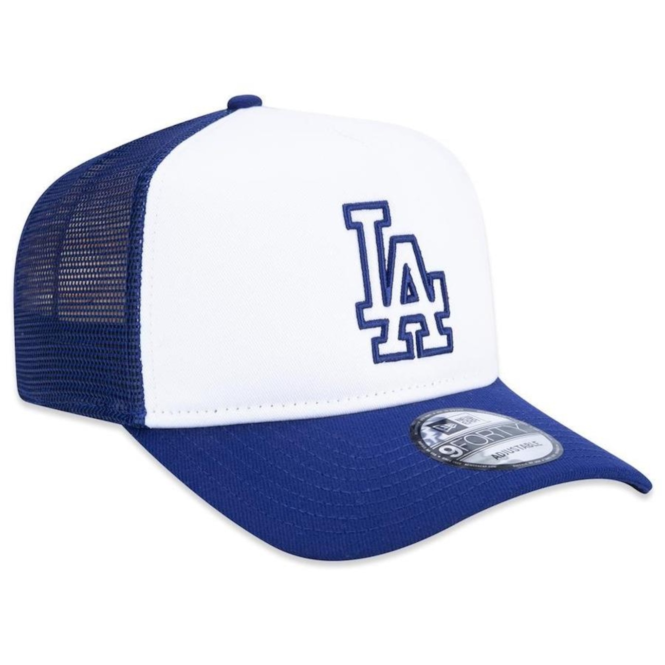 Boné Aba Curva New Era 9Forty A-Frame Trucker Los Angeles Dodgers Core MLB - Snapback - Adulto - Foto 2