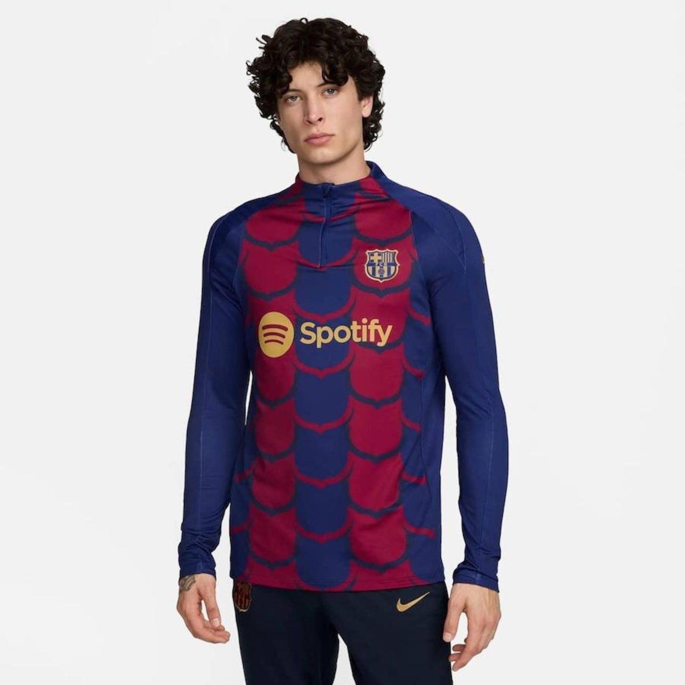 Camiseta Nike Barcelona Strike - Masculina - Foto 1