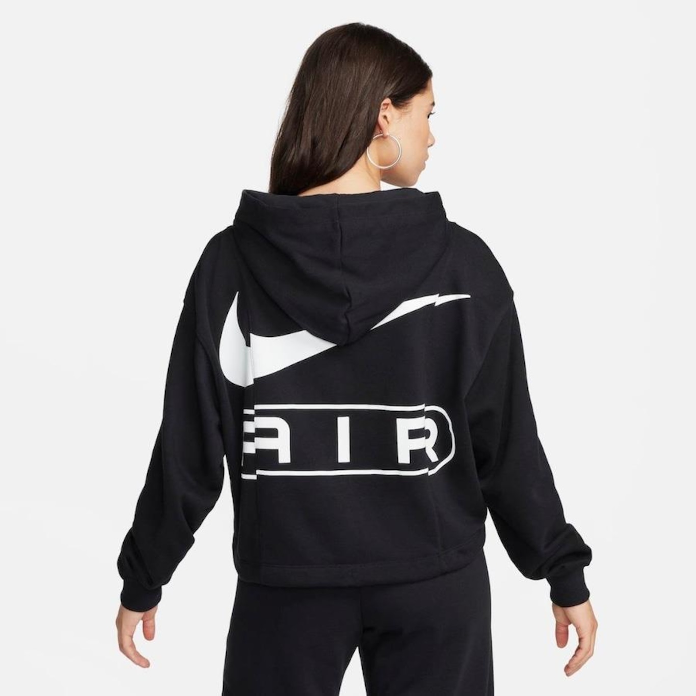 Jaqueta com Capuz Nike Air Fleece - Feminino - Foto 2