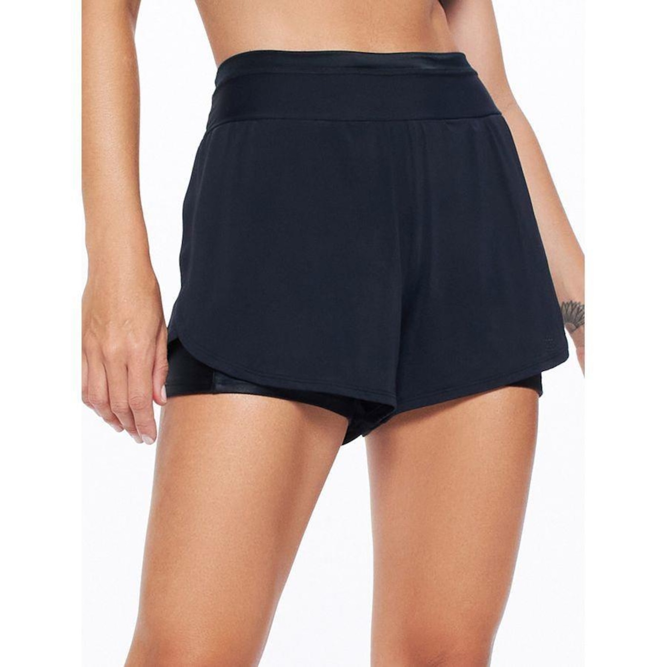 Shorts Bodyforsure Liso Energy - Feminino - Foto 1