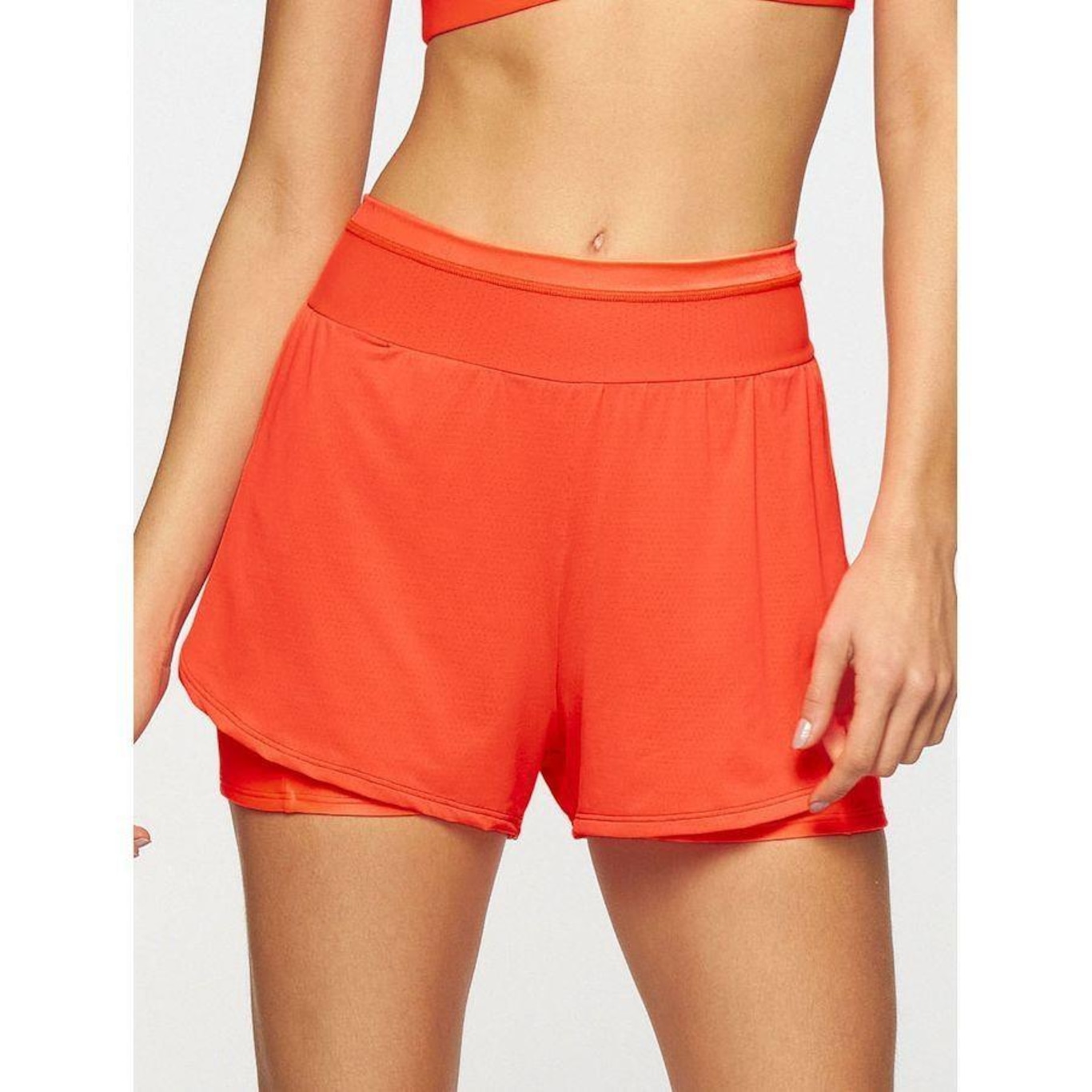 Shorts Bodyforsure Liso Energy - Feminino - Foto 1