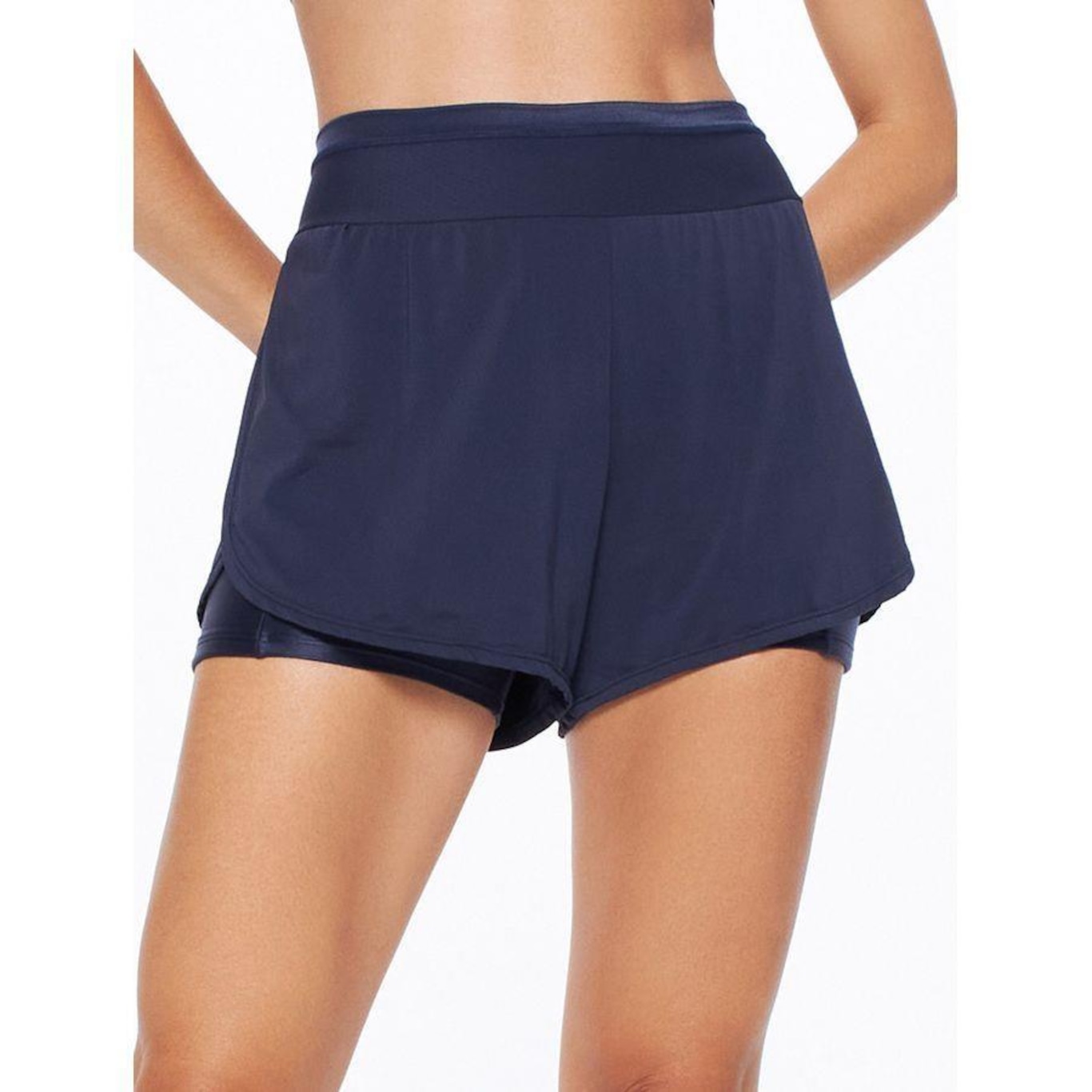 Shorts Bodyforsure Liso Energy - Feminino - Foto 1