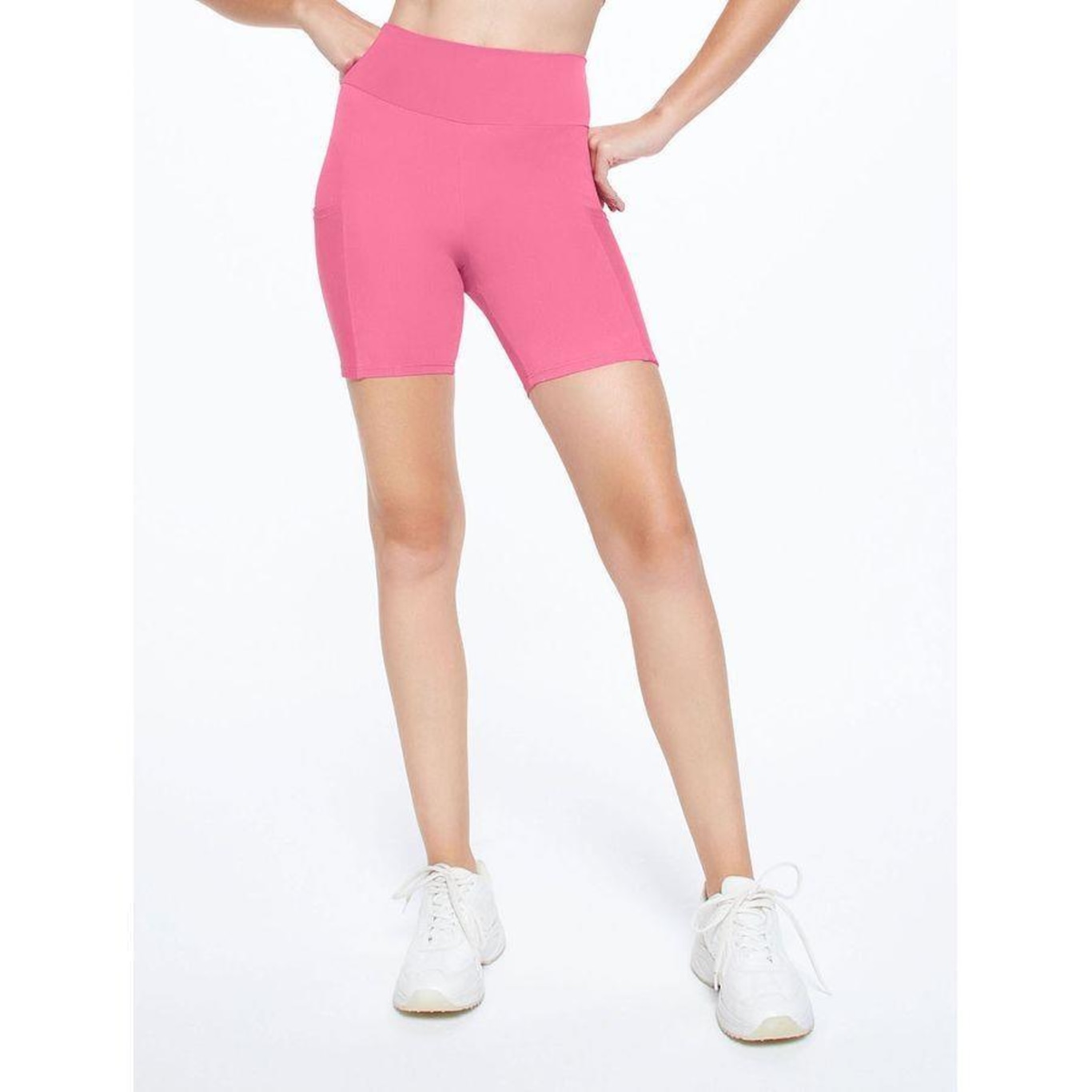 Shorts Bodyforsure Liso Action - Feminino - Foto 1