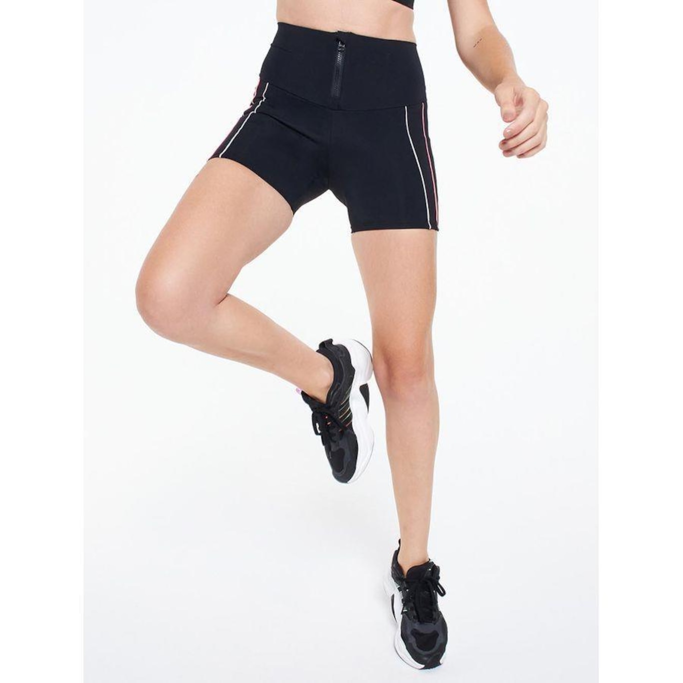 Shorts Bodyforsure com Zíper Outline - Feminino - Foto 1