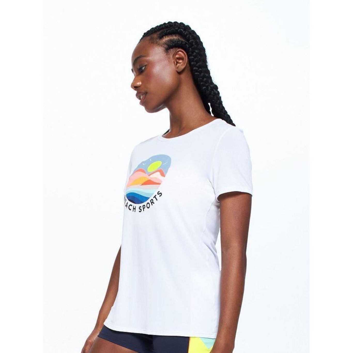 Camiseta Bodyforsure Lisa Beach Sports - Feminina - Foto 4