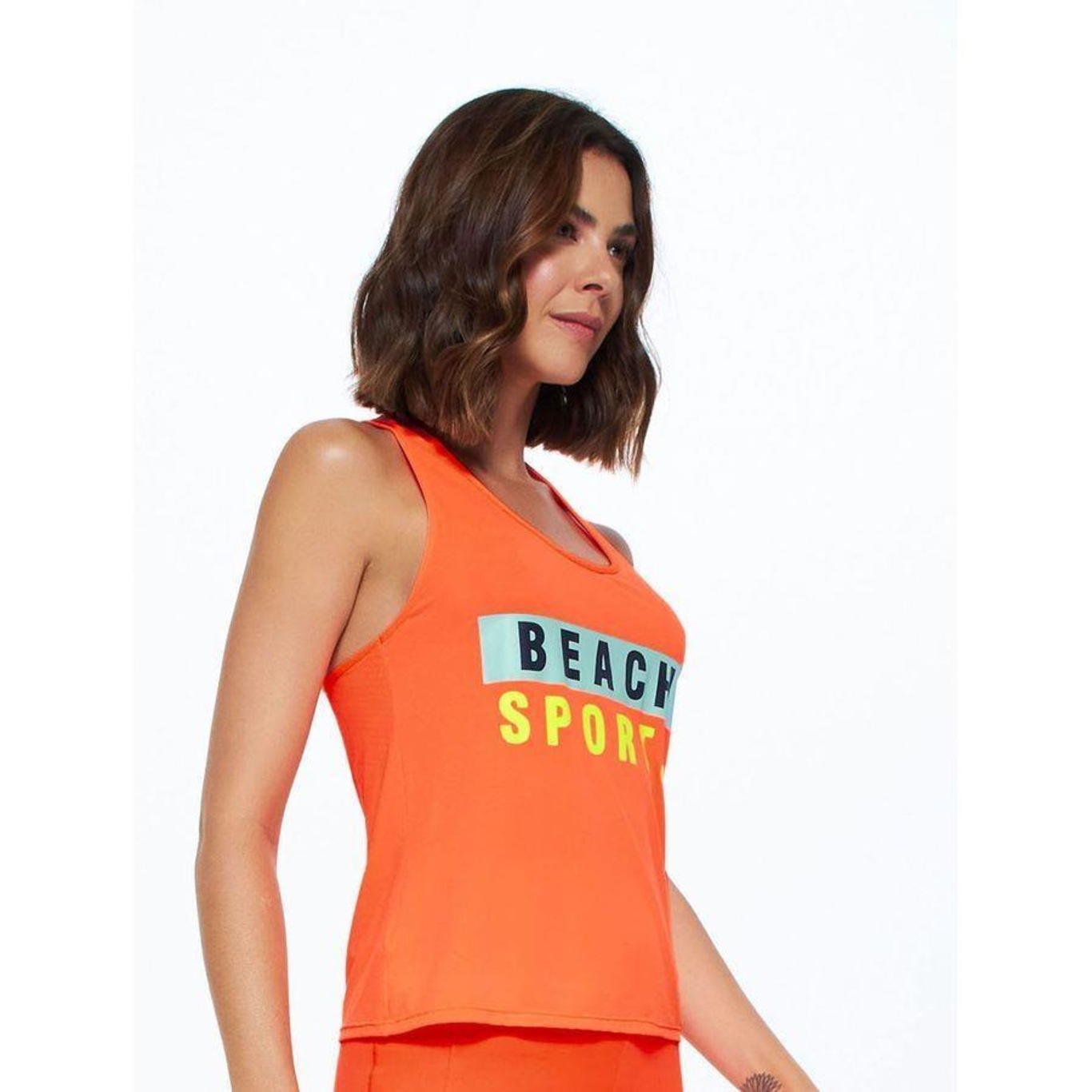 Camiseta Regata Bodyforsure Lisa Beach Sports - Feminina - Foto 4