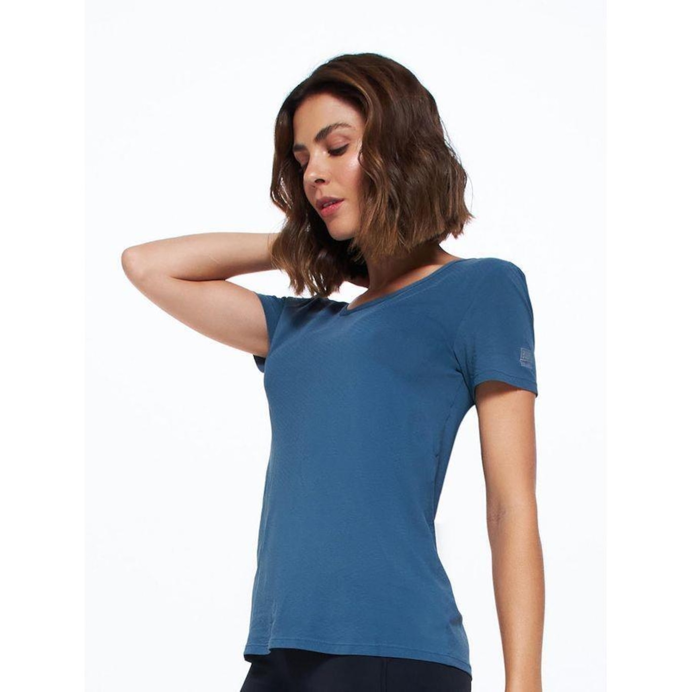 Camiseta com Detalhe Cruzado Bodyforsure Essentials - Feminina - Foto 4