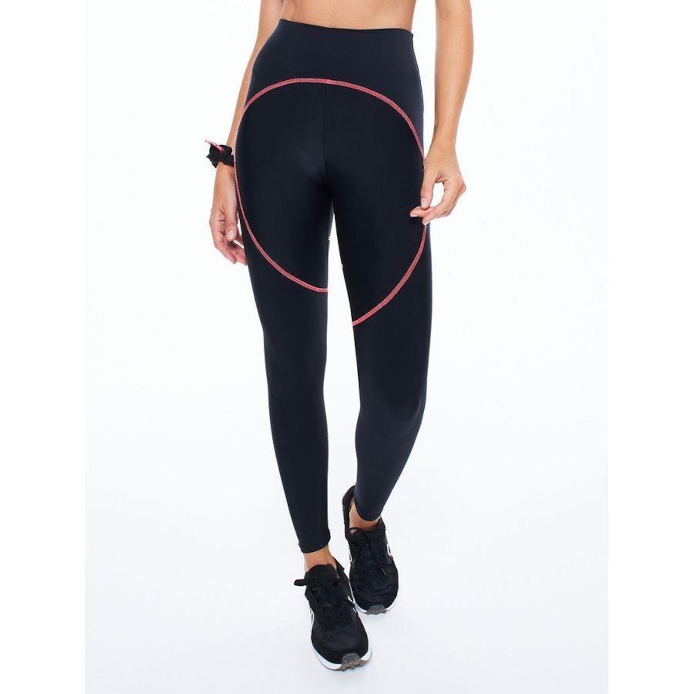 Calças Leggings De Yoga Esportivas Para Mulheres, Cintura Alta E  Compressão, Design De Peça Única