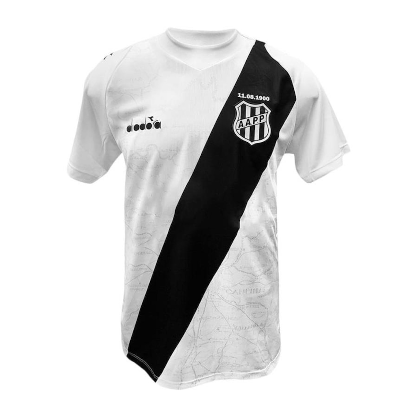 Camisa 1 Ponte Preta 2024 Jogador Diadora - Infantil - Foto 1