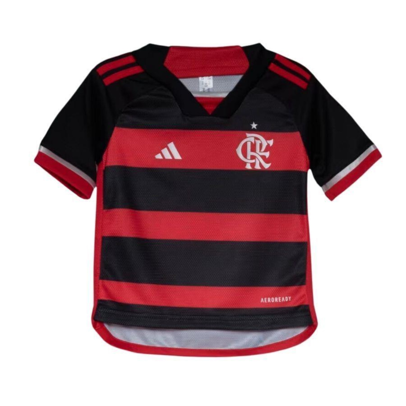 Conjunto do Flamengo I 24/25 adidas Mini - Infantil - Foto 2