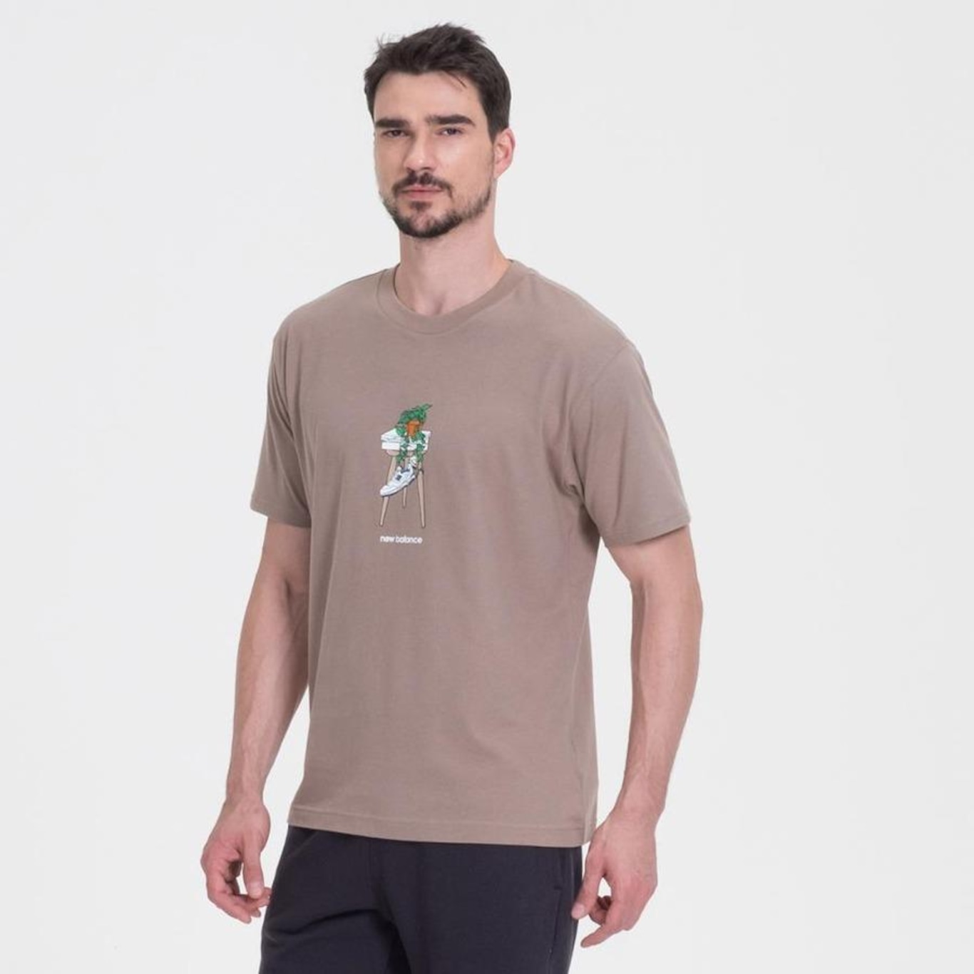 Camiseta New Balance Qt 550 Houseplant - Masculina - Foto 2