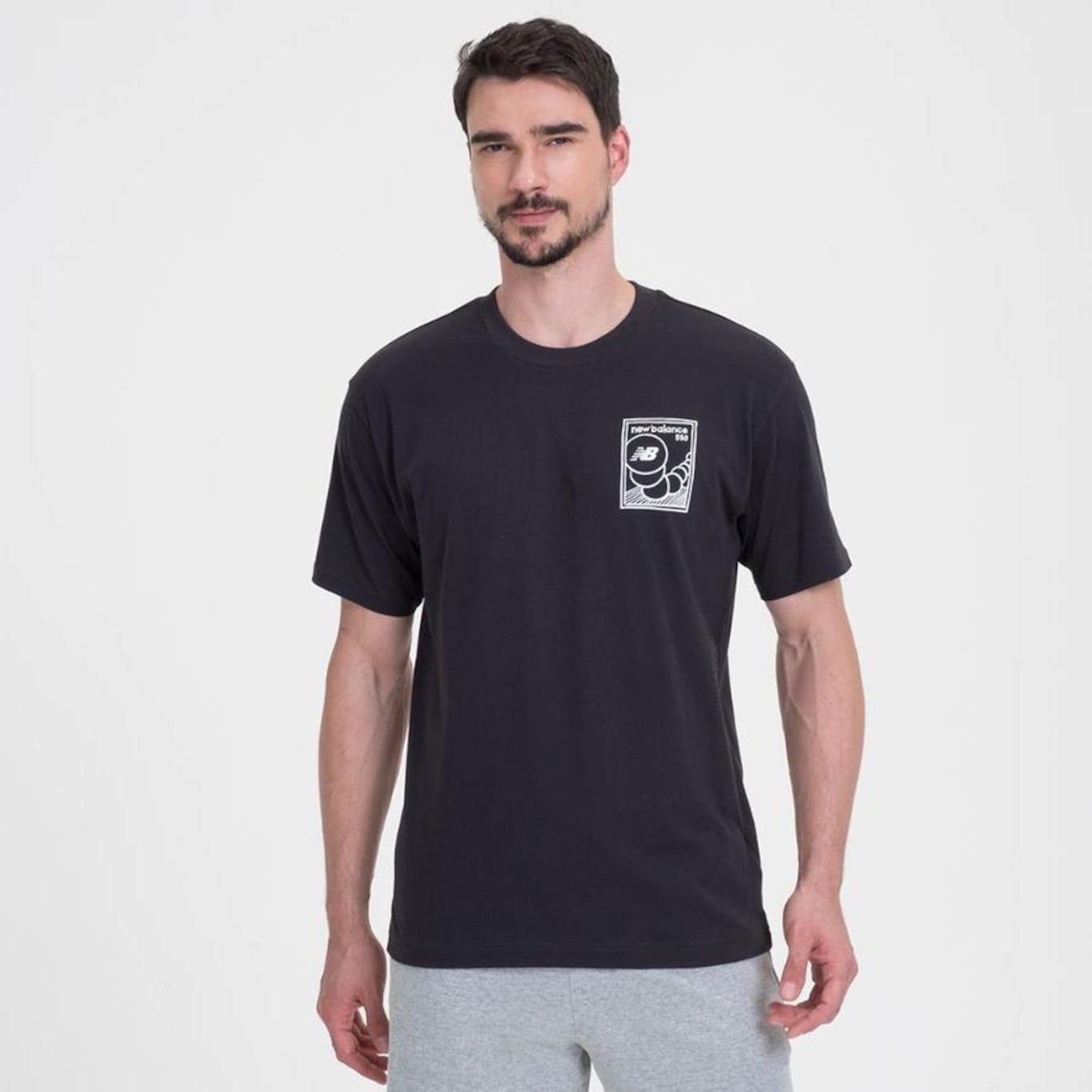 Camiseta New Balance Qt 550 Sketch - Masculina - Foto 2