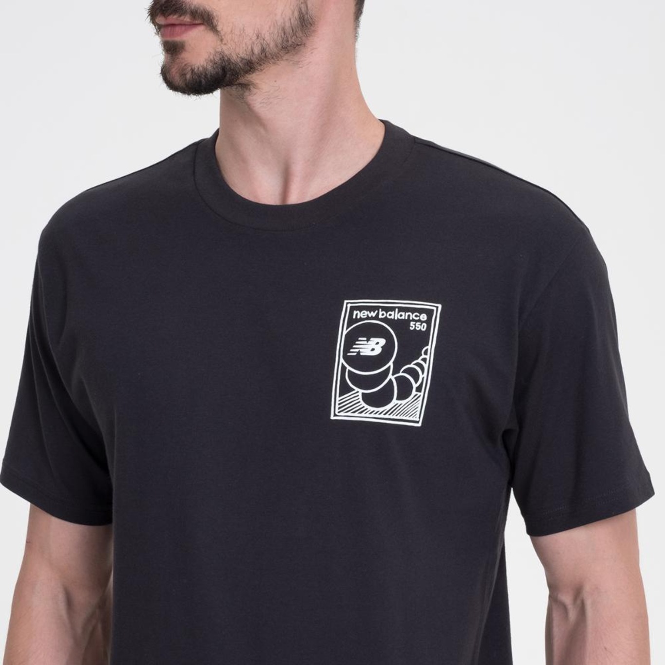 Camiseta New Balance Qt 550 Sketch - Masculina - Foto 5