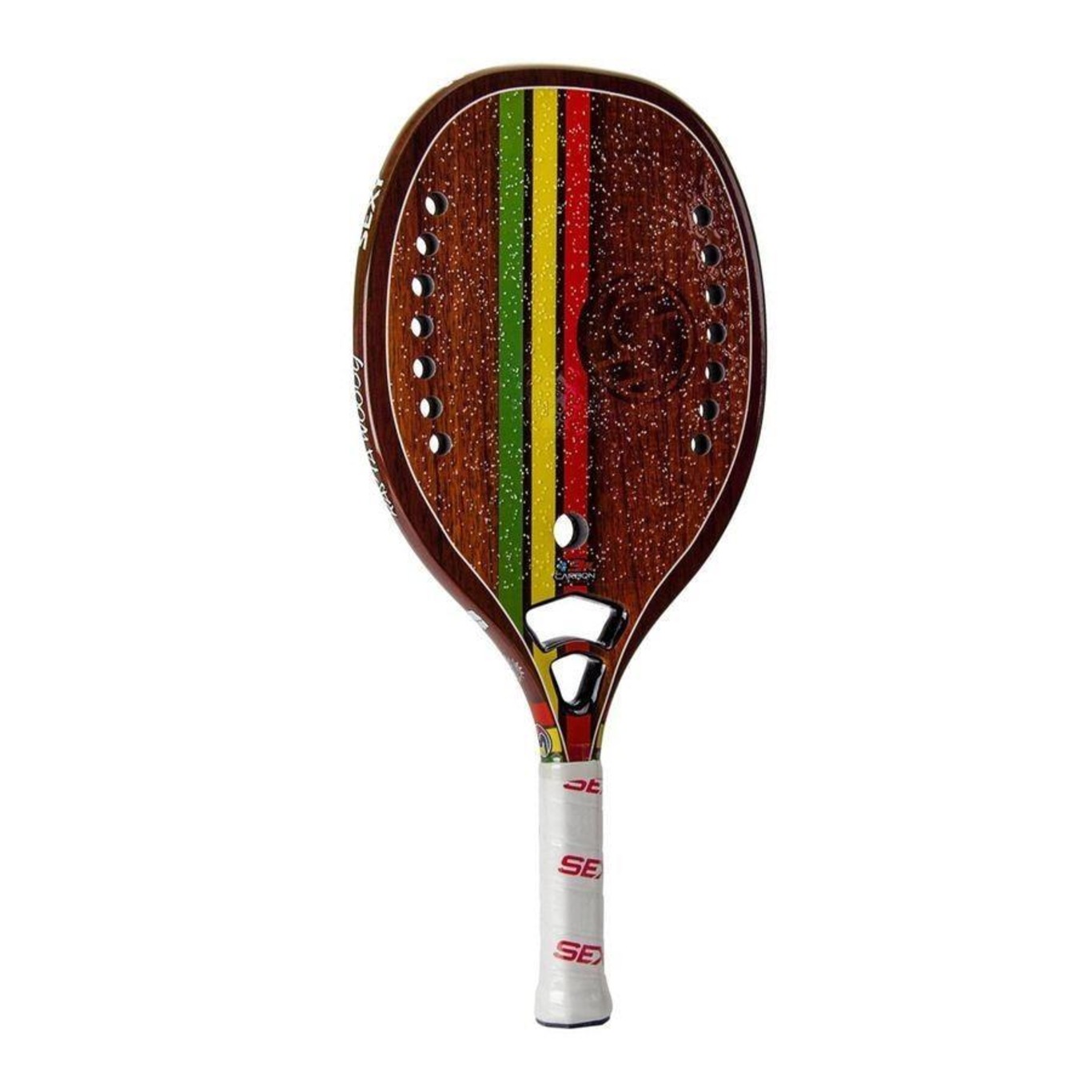 Raquete de Beach Tennis Sexy Rasta Woody 3K Carbon - Foto 3