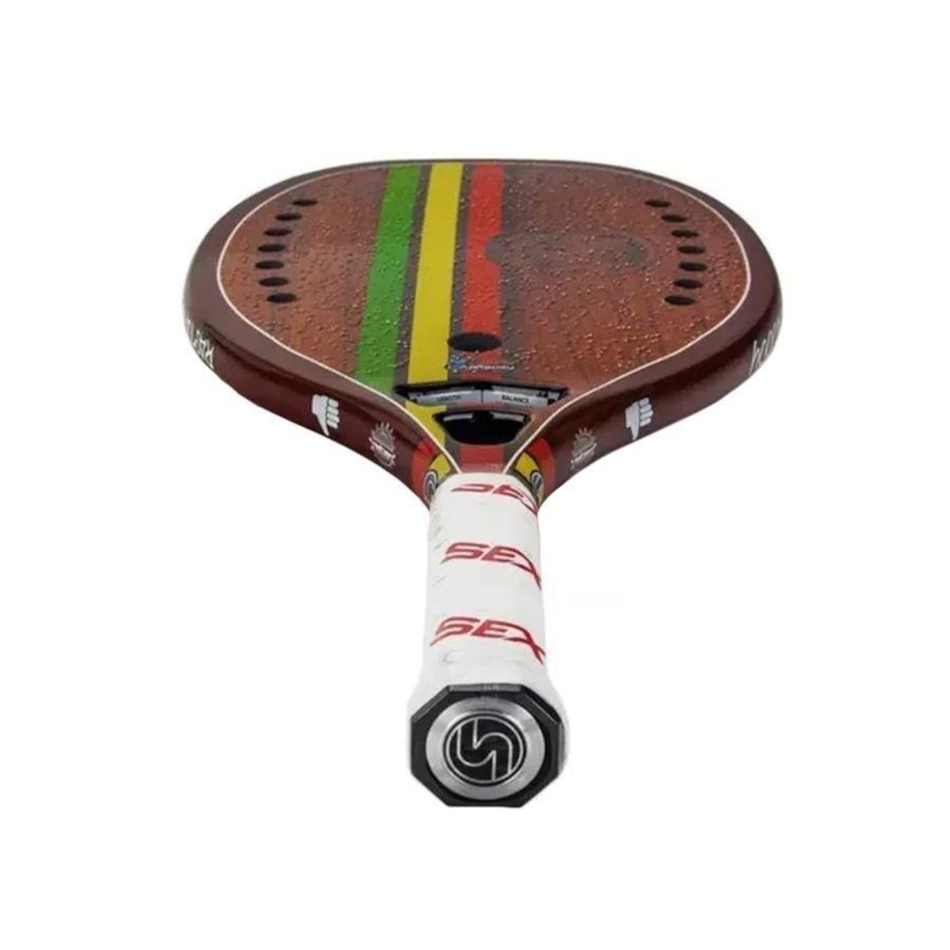 Raquete de Beach Tennis Sexy Rasta Woody 3K Carbon - Foto 4