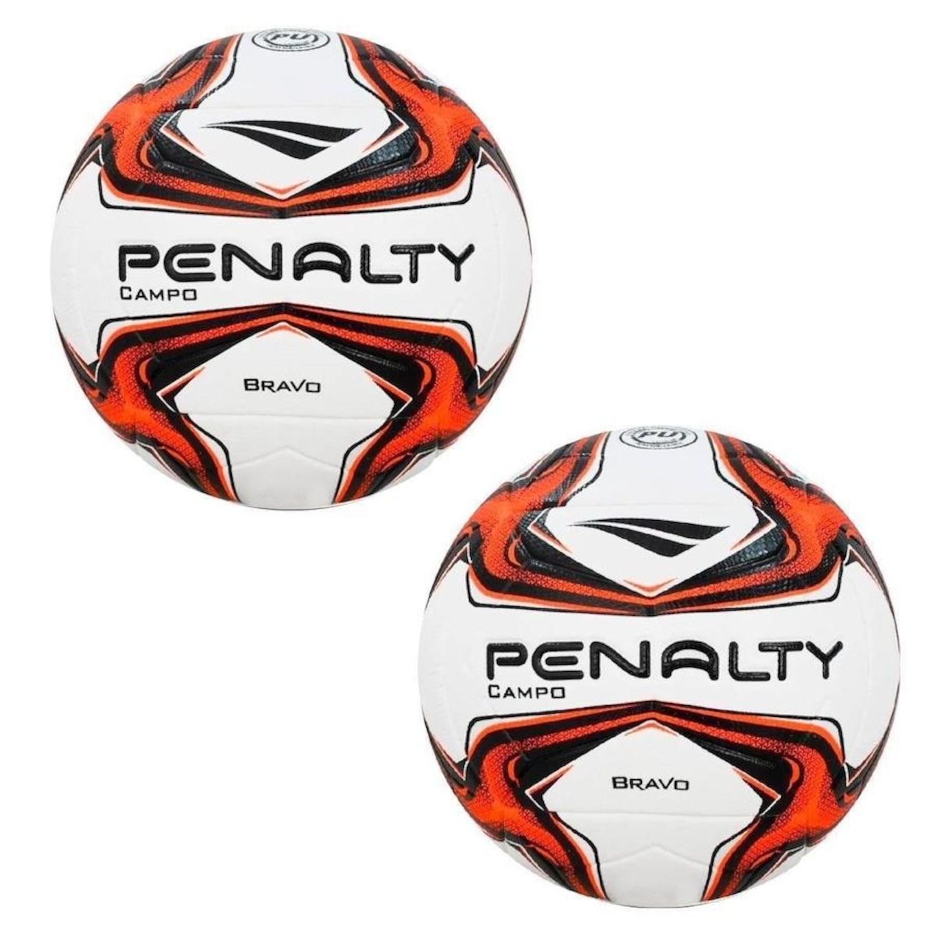 Kit com 2 Bola de Futebol Campo Penalty Bravo Xxiv - Foto 1