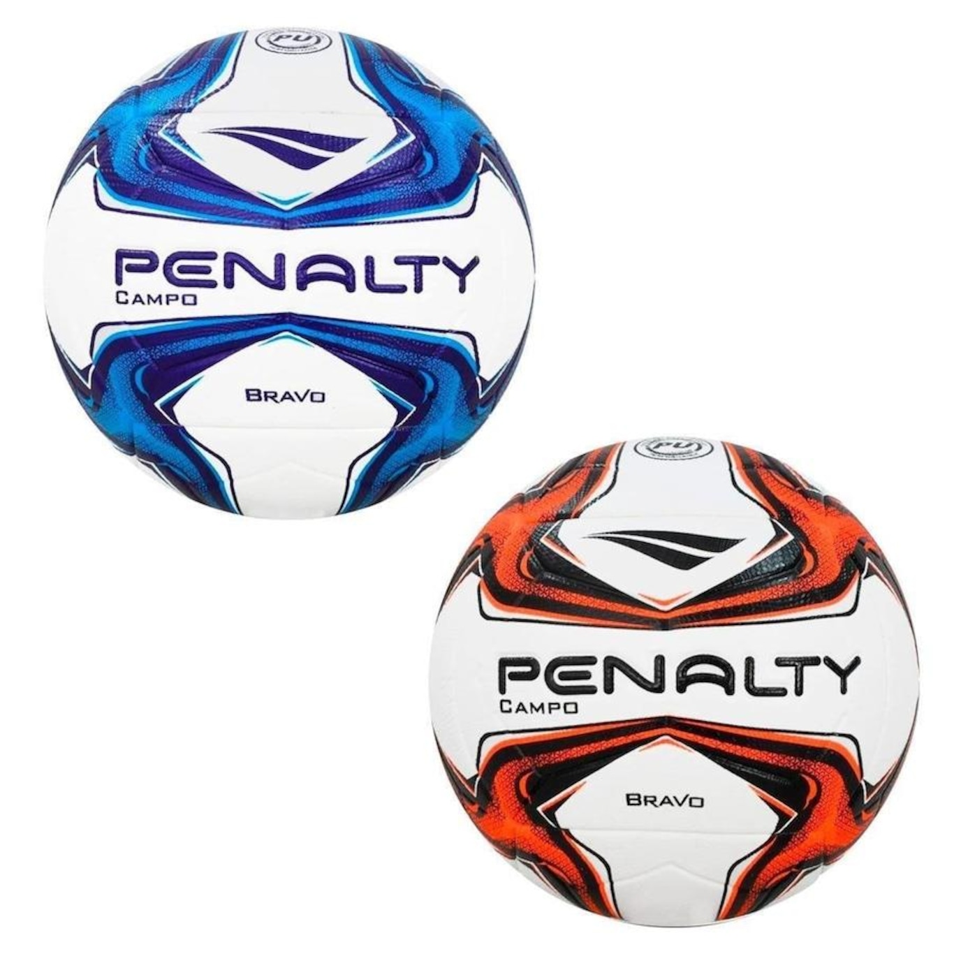 Kit com 2 Bola de Futebol Campo Penalty Bravo Xxiv - Foto 1