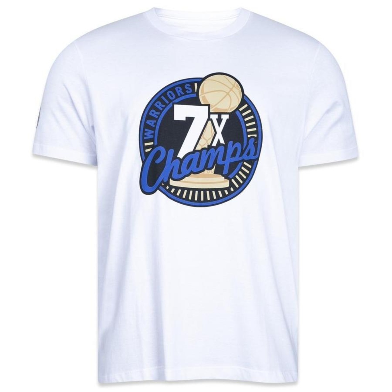 Camiseta New Era Regular Golden State Warriors Core NBA - Masculina - Foto 4