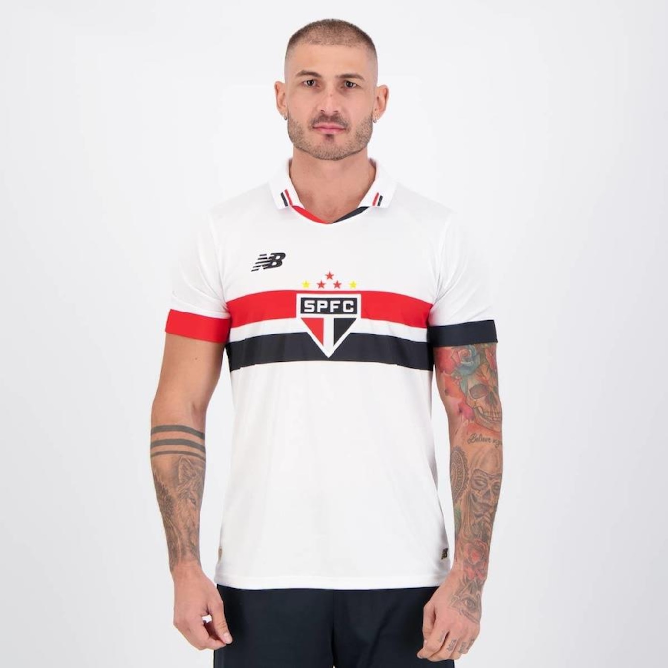 Camisa do São Paulo I 2024 New Balance 10 Luciano - Masculina - Foto 2