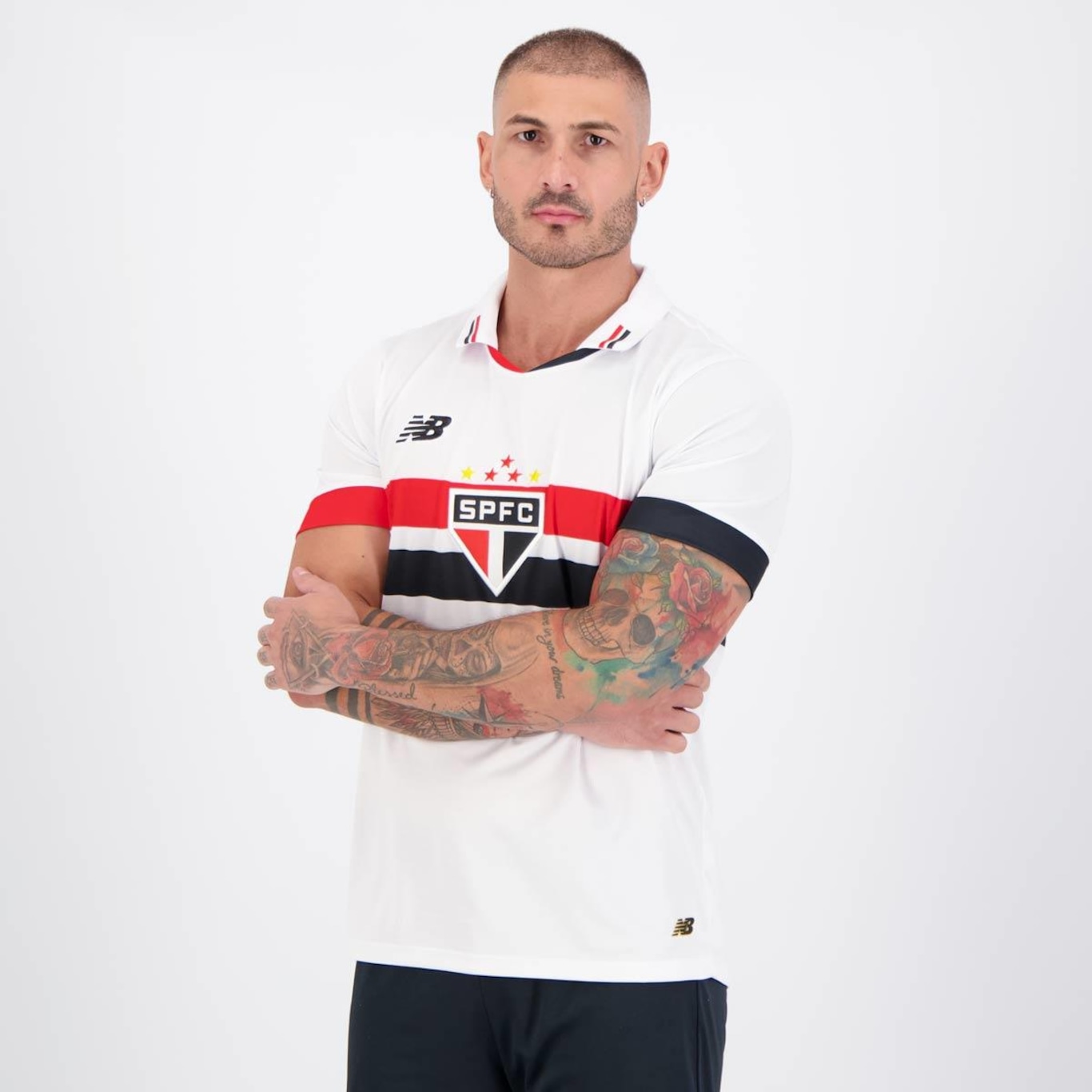 Camisa do São Paulo I 2024 New Balance 10 Luciano - Masculina - Foto 5