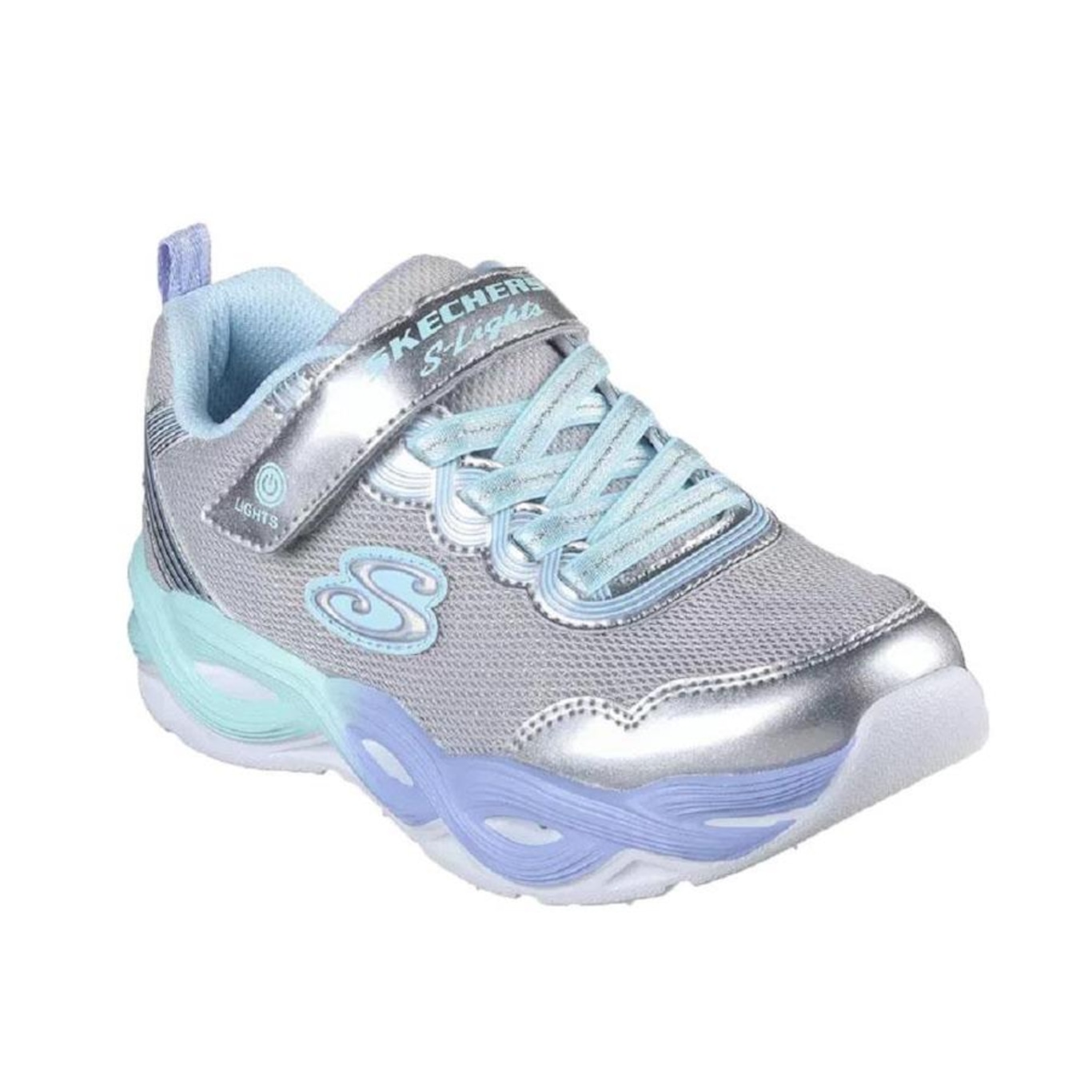 Tênis Skechers Twisty Glow Led - Infantil - Foto 2