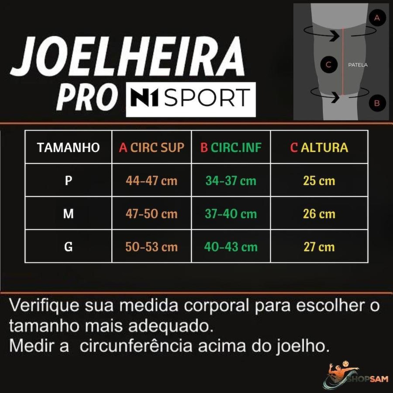 Joelheira Vôlei N1 Sports Flyer - Foto 5