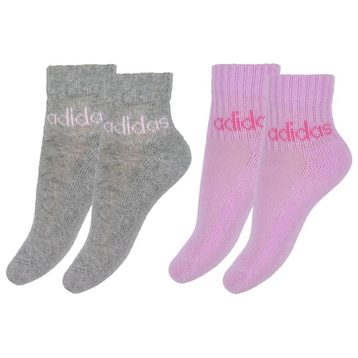 Kit de Meias adidas Linear - 5 Pares - Infantil - Foto 3