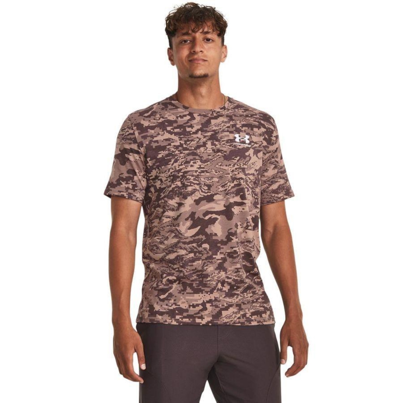 Camiseta de Treino Under Armour ABC Camo - Masculina - Foto 1