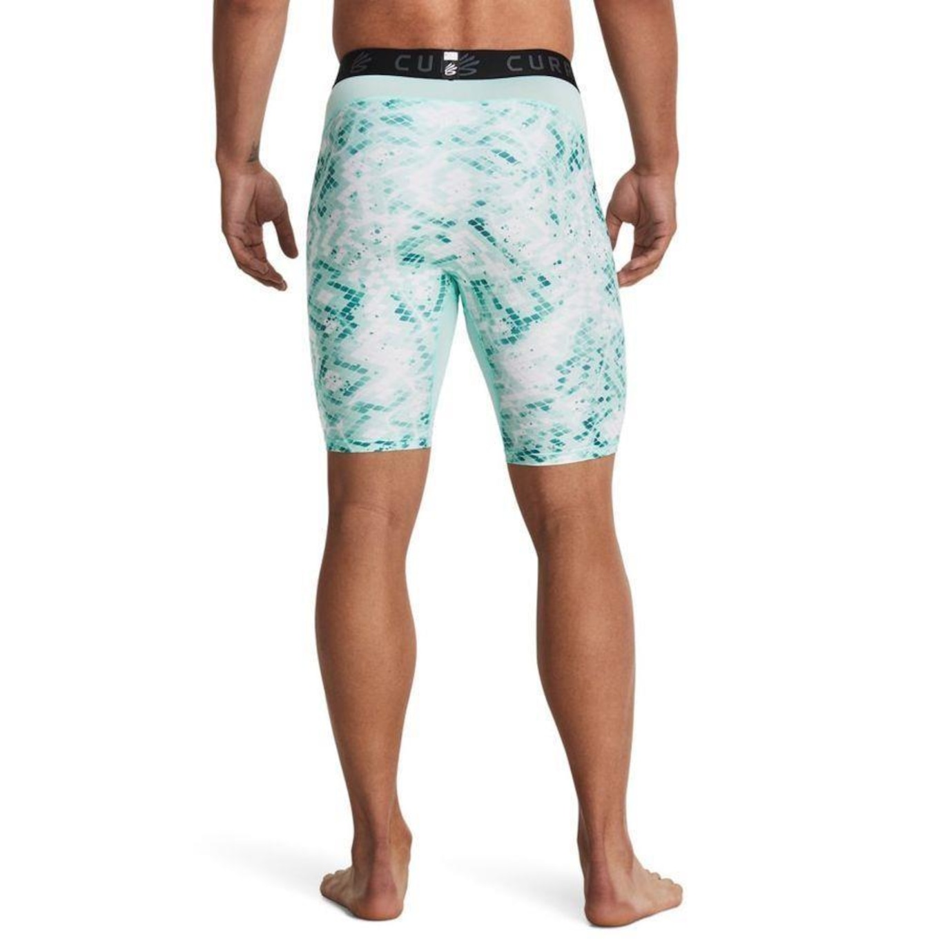 Bermuda de Compressão Masculina Under Amour Curry Heatgear Printed - Under Armour - Foto 2