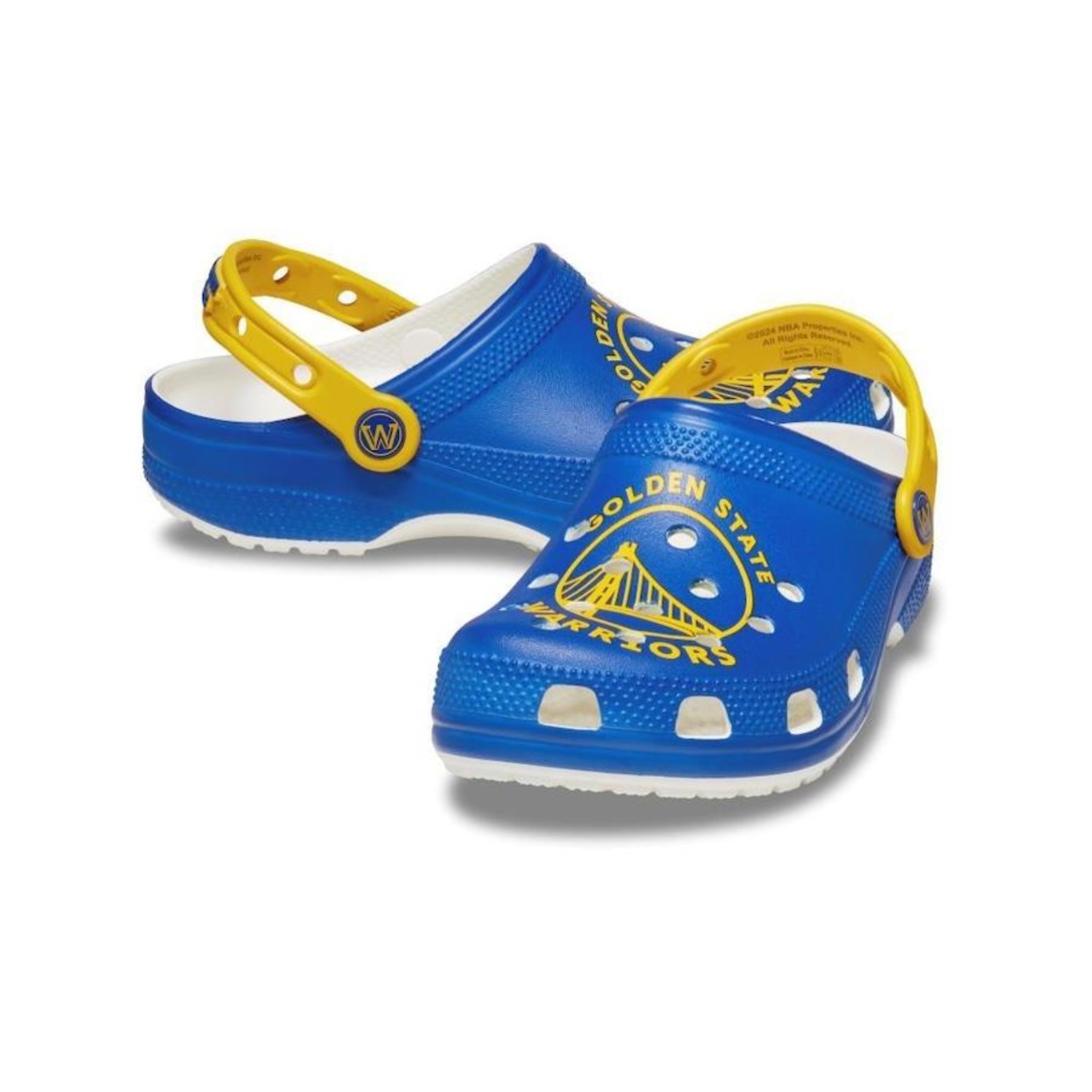 Sandália Crocs NBA GS Warriors Clog - Unissex - Foto 4