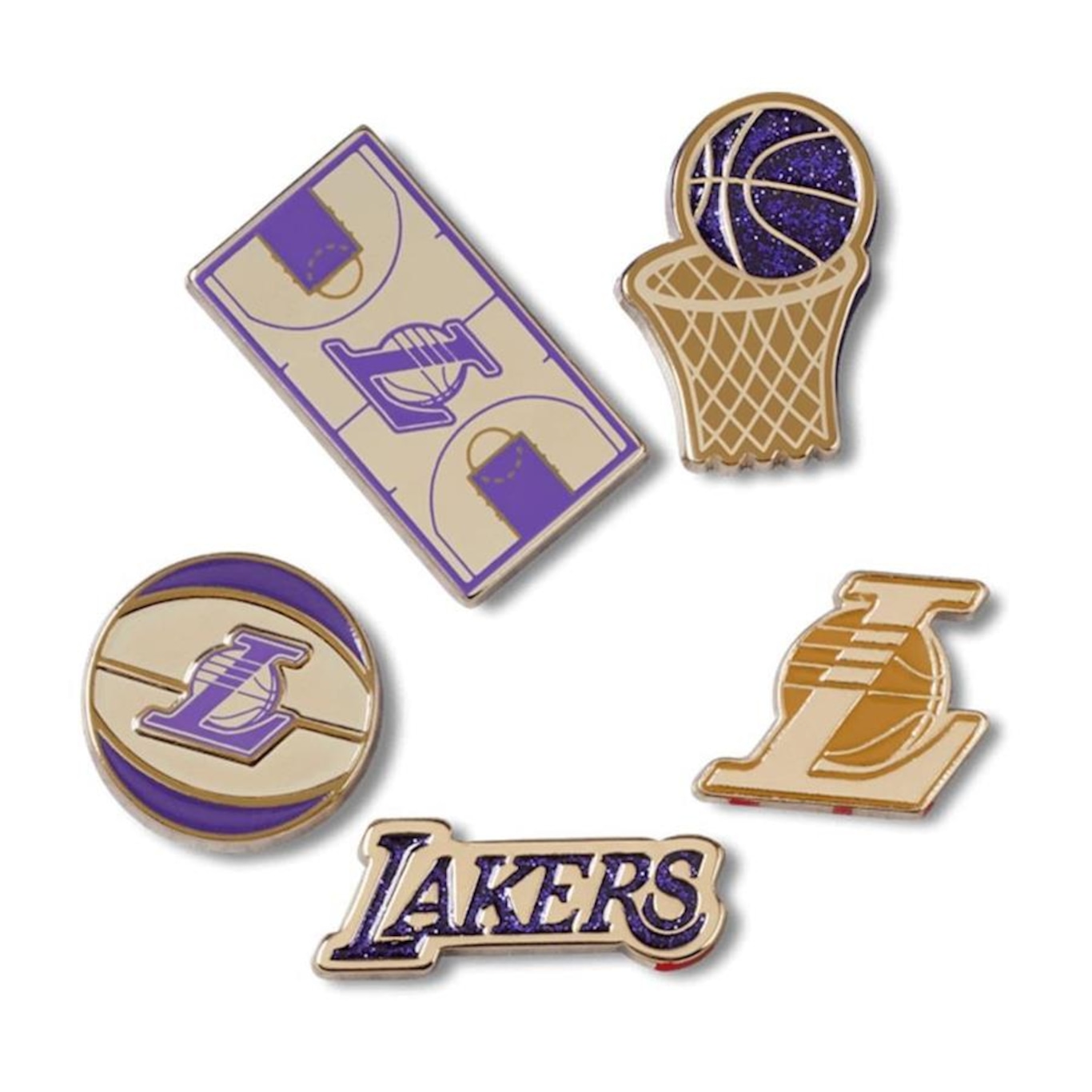 Jibbitz? Crocs NBA Los Angeles Lakers Pack 5 - Foto 1