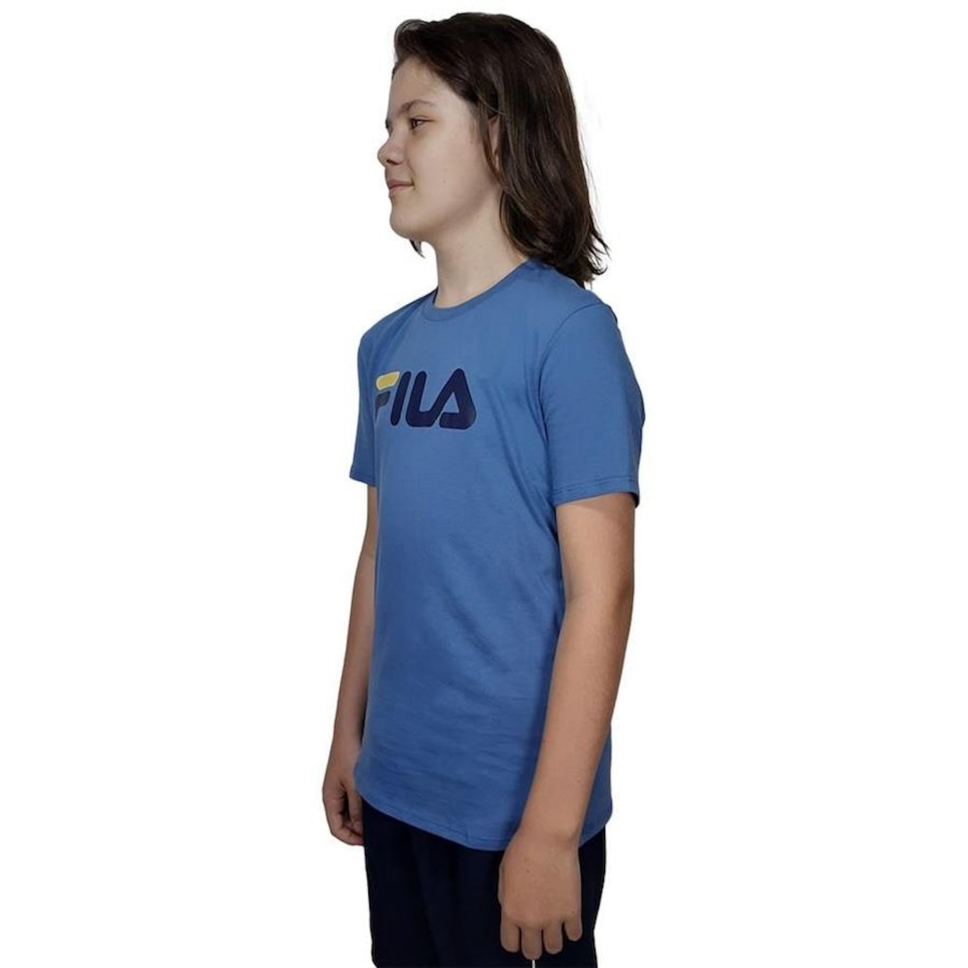 Camiseta Fila Letter Premium Algodão Juvenil - Foto 3