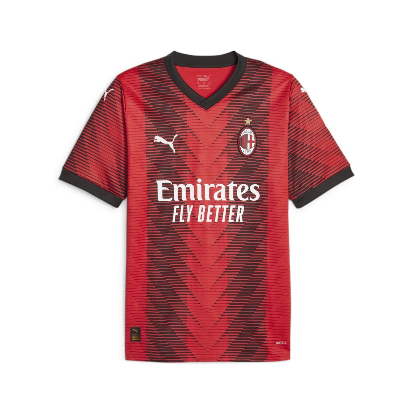 Camisa AC Milan 23/24 Home Torcedor Puma - Masculina - Foto 1