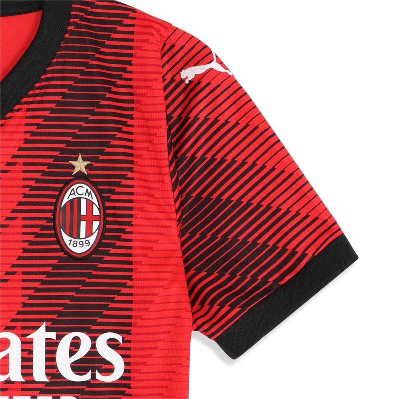 Camisa AC Milan 23/24 Home Torcedor Puma - Masculina - Foto 4