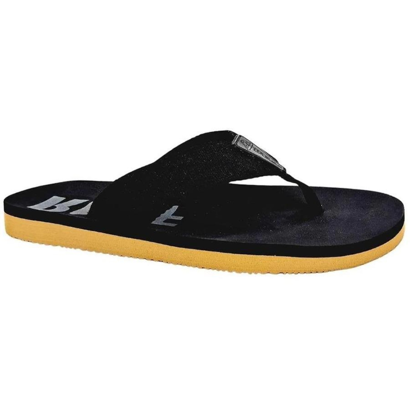 Chinelo Reef Smoothy Black - Masculino - Foto 1