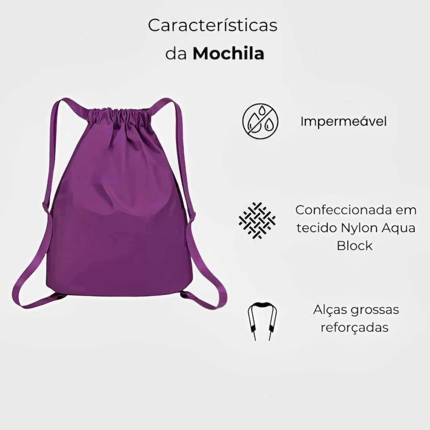 Mochila Saco Red Place Esportiva Impermeável - Foto 2