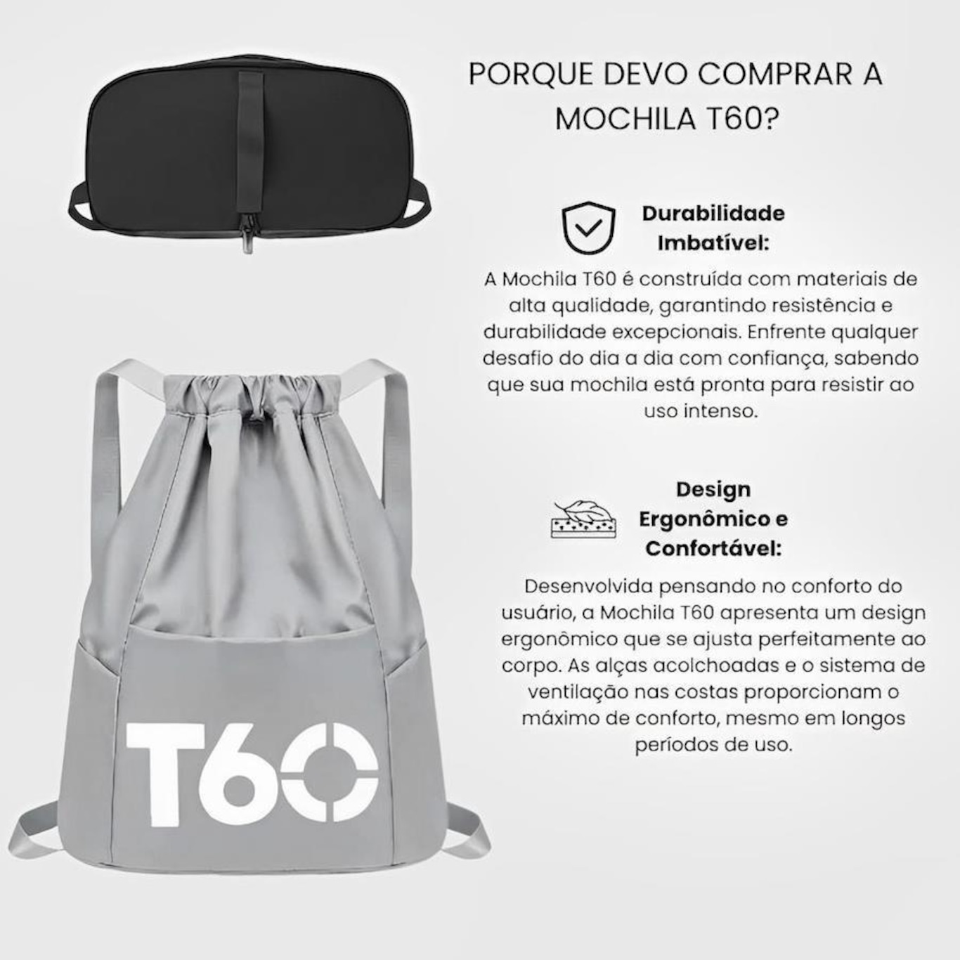 Mochila Saco Red Place Esportiva Impermeável - Foto 4