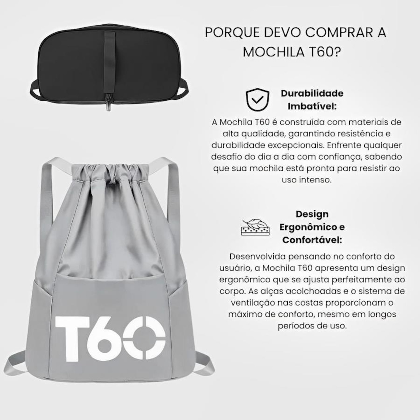 Mochila Saco Red Place Esportiva Impermeável - Foto 4