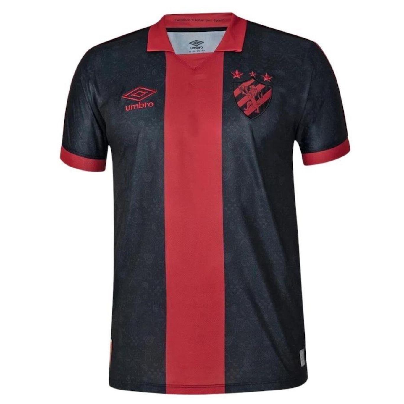 Camisa Polo 3 do Sport Recife 2023 Umbro - Masculina - Foto 1