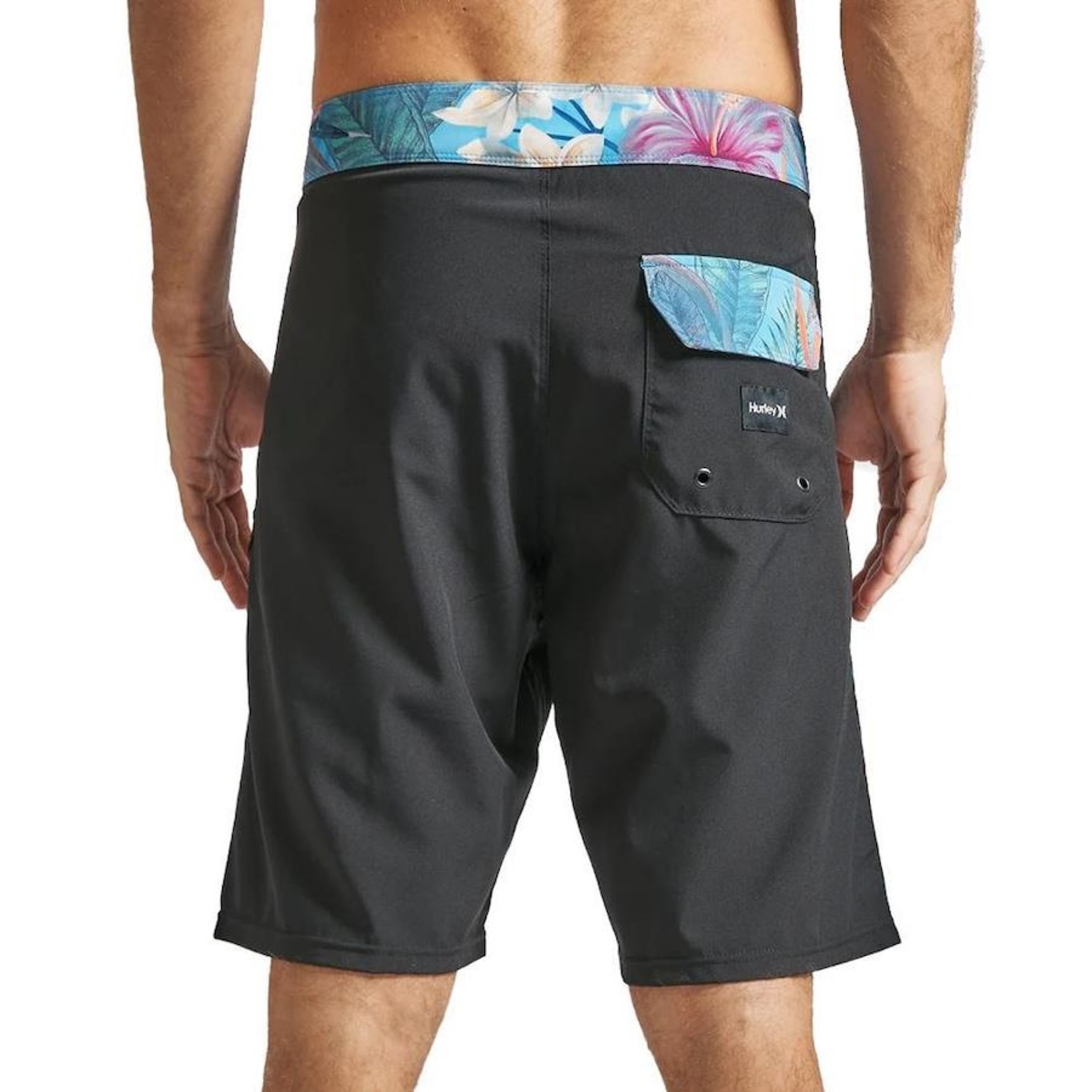 Bermuda Hurley Dirty Flower Stripe - Masculina - Foto 2