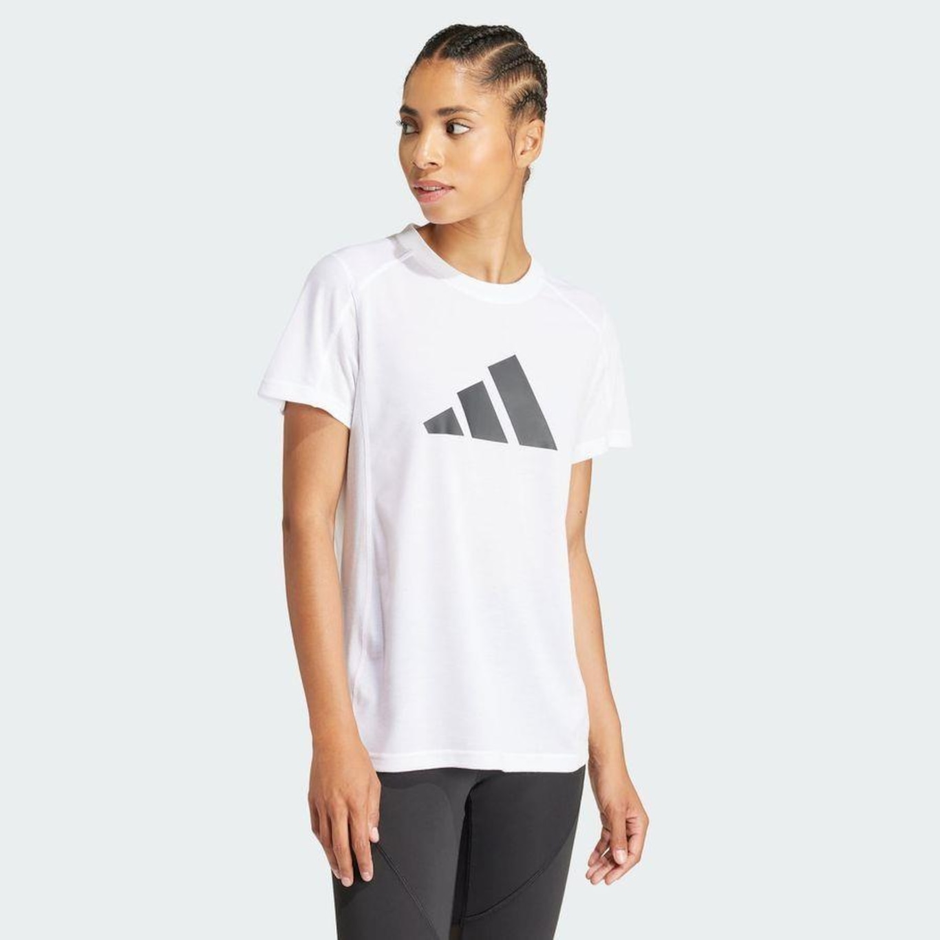 Camiseta adidas Train Essentials Big Performance Logo - Feminina - Foto 2