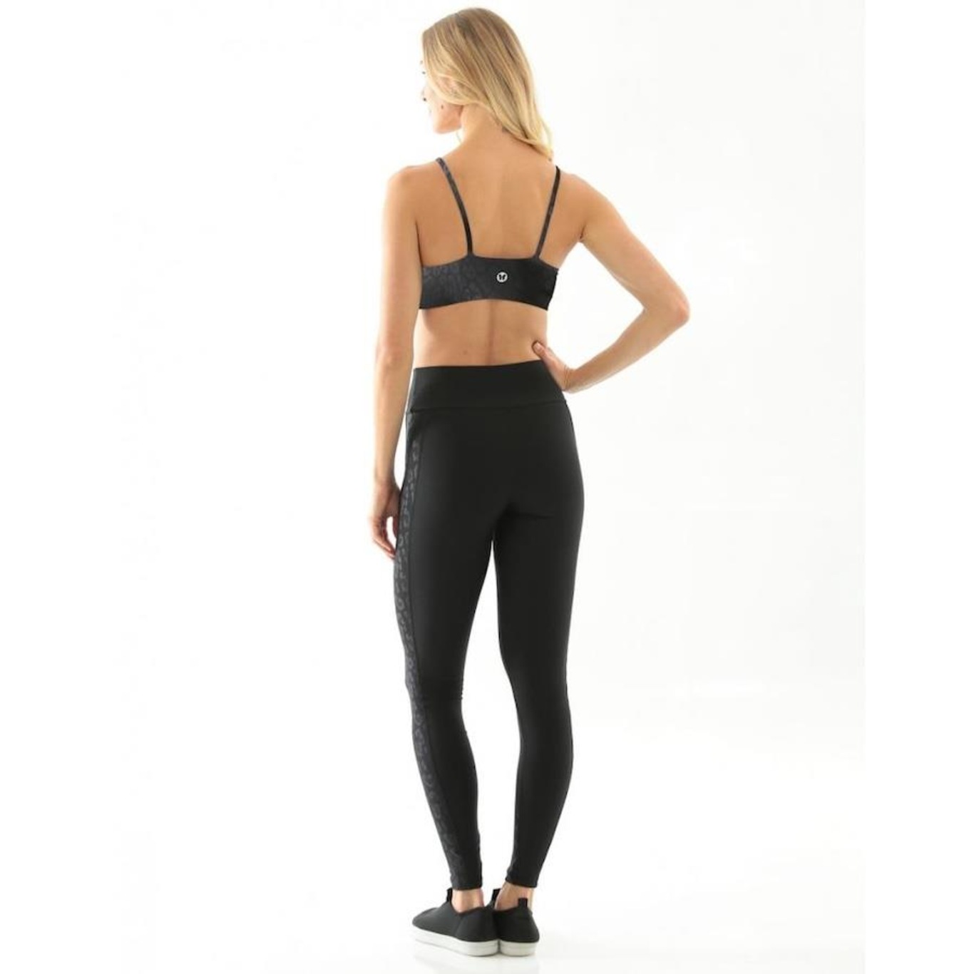 Calça Legging Vestem Fuso Dance Preto - Feminina - Foto 4