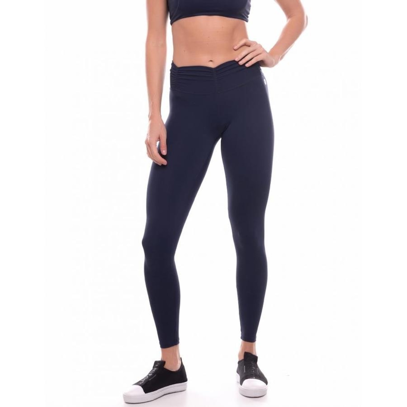 Calça Legging Vestem Fusô Cós Frufru - Feminina - Foto 1