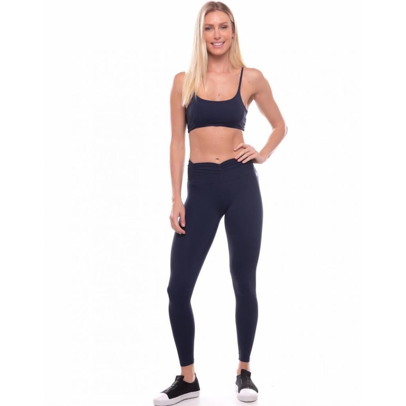 Calça Legging Vestem Fusô Cós Frufru - Feminina - Foto 3