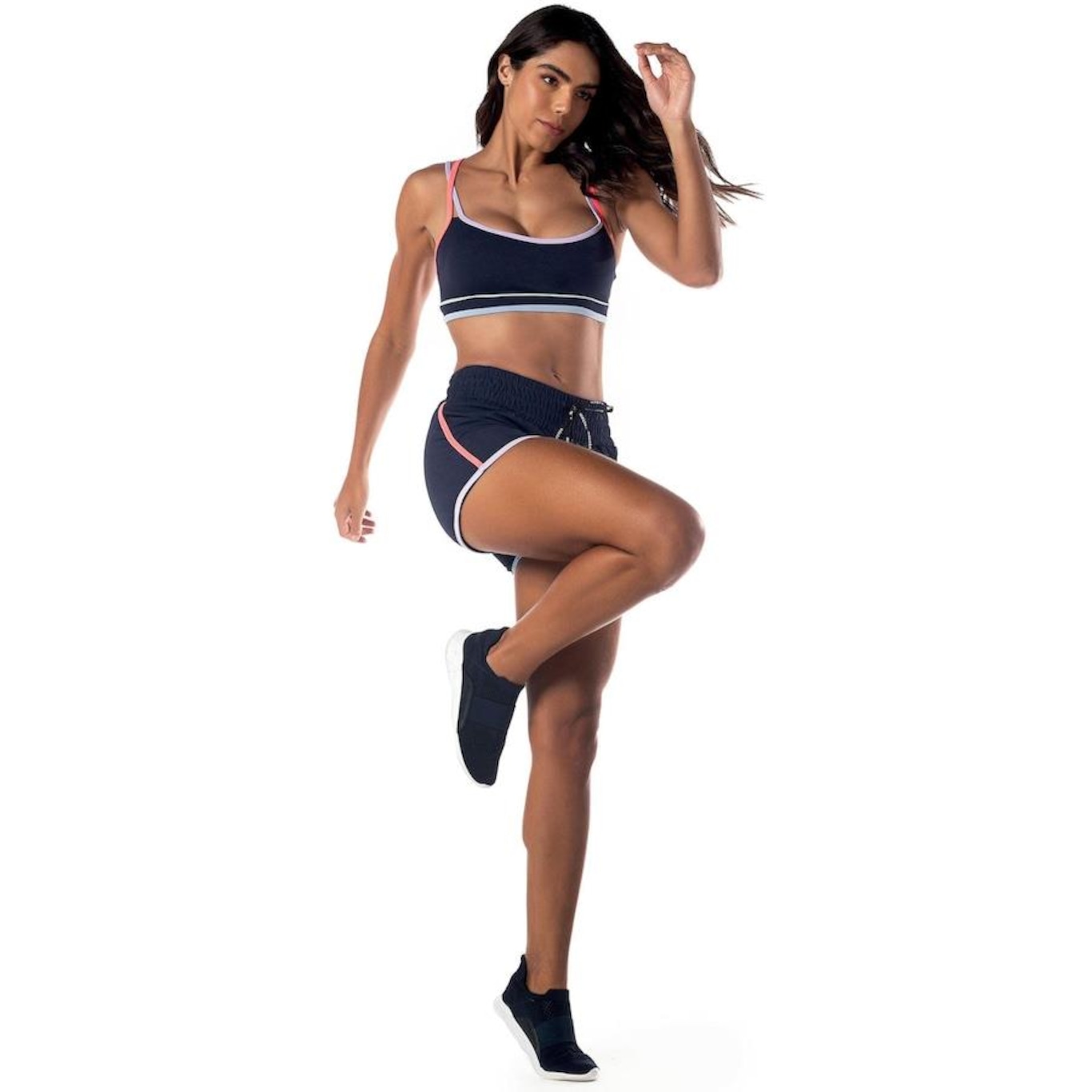 Top Fitness Vestem Blue Rainbow Escuridao - Feminino - Foto 3