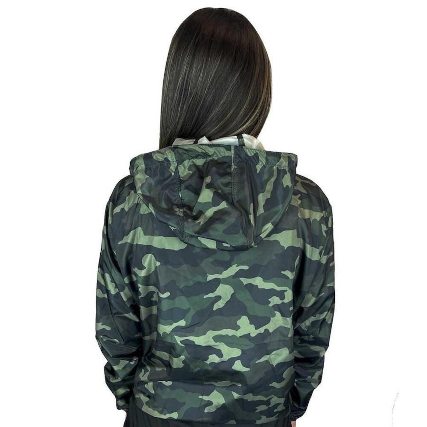 Jaqueta Corta Vento Wss Run Minimalist Camuflada - Feminina - Foto 2