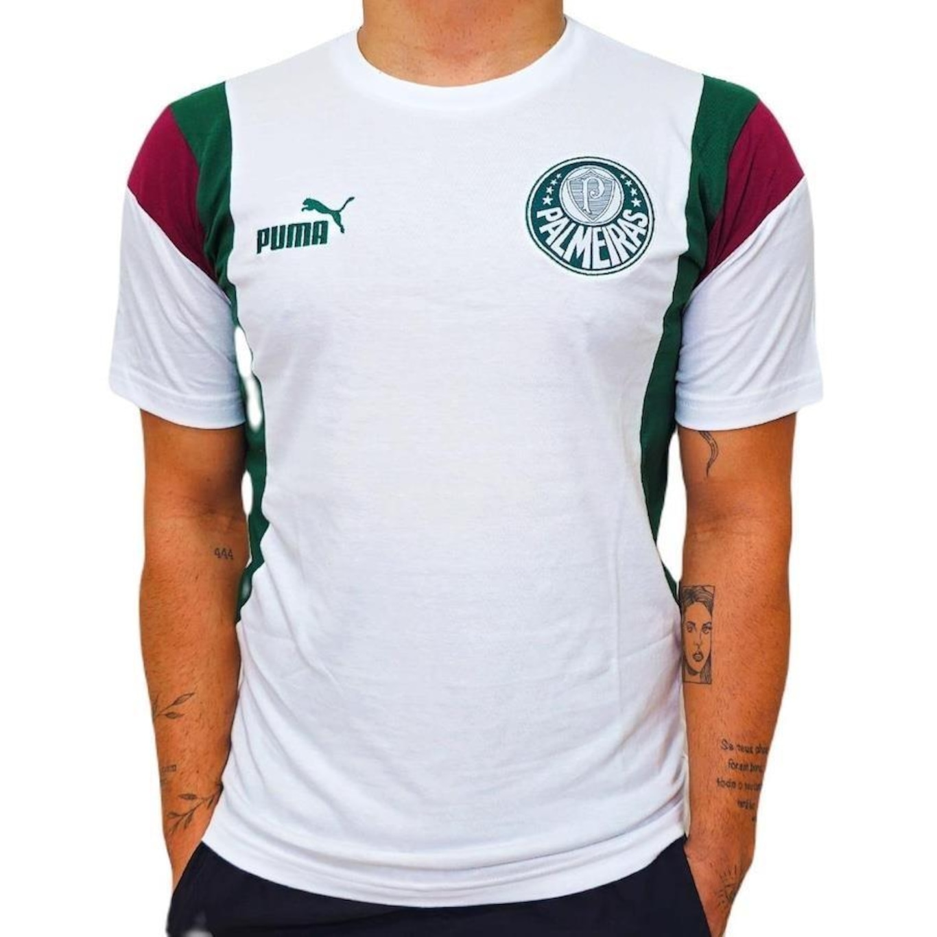 Camisa Palmeiras Puma Ftbl Archive Branca - Masculina - Foto 2